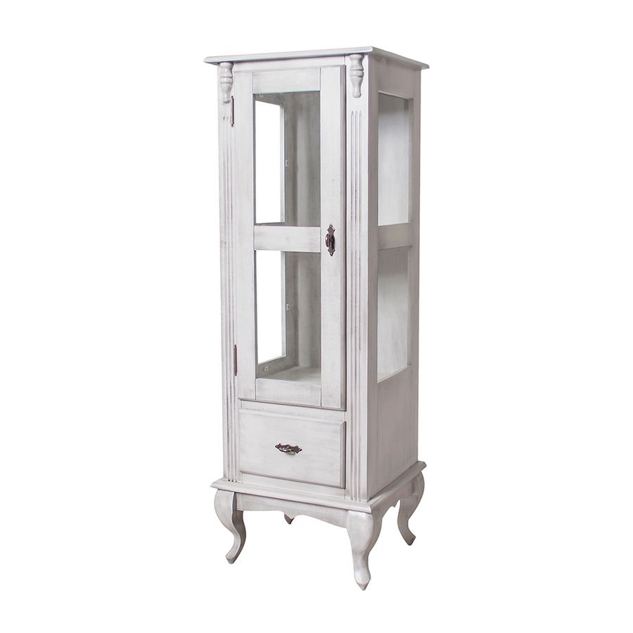 Estante Media Com Lateral Em Vidro 1 Prateleira E 1 Gaveta Wood Prime Nl 11672 Wood Prime Mobile