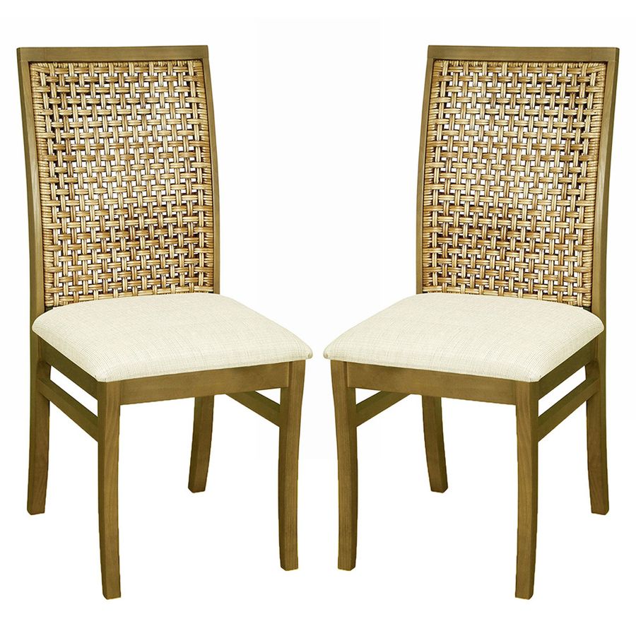 Conjunto 02 Cadeiras de Jantar Lustter Oregon - Wood Prime 